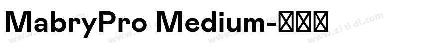 MabryPro Medium字体转换